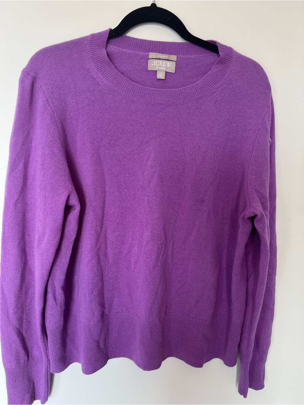 J. Crew Vibrant Purple Crewneck Sweater